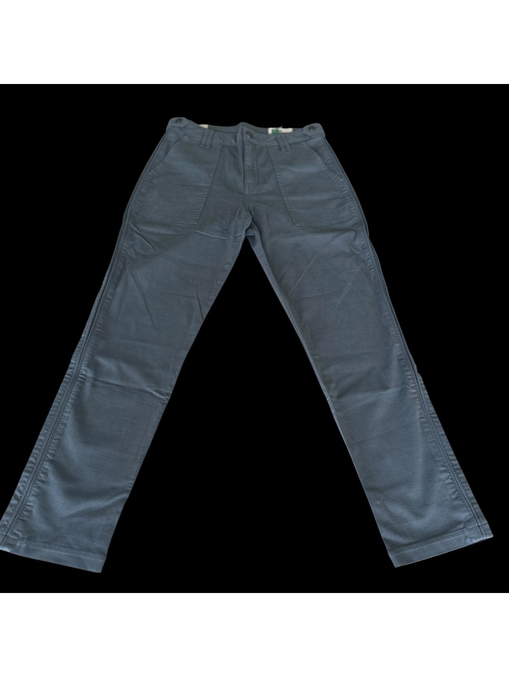 Cosmic Blue Love Womens Light Pants “Balsam Green”with Patch Pockets, SZ 29T NWT